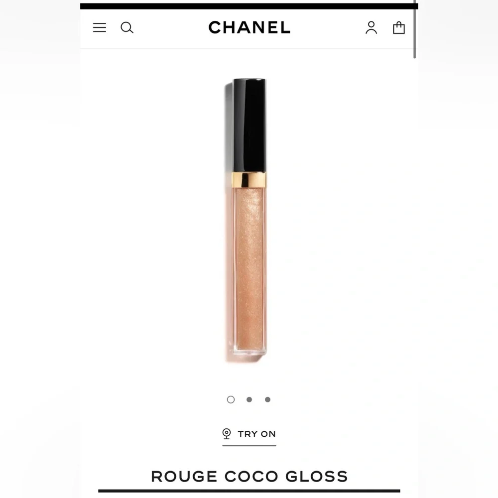 CHANEL NIB Rouge Coco Gloss in 712 Melted Honey